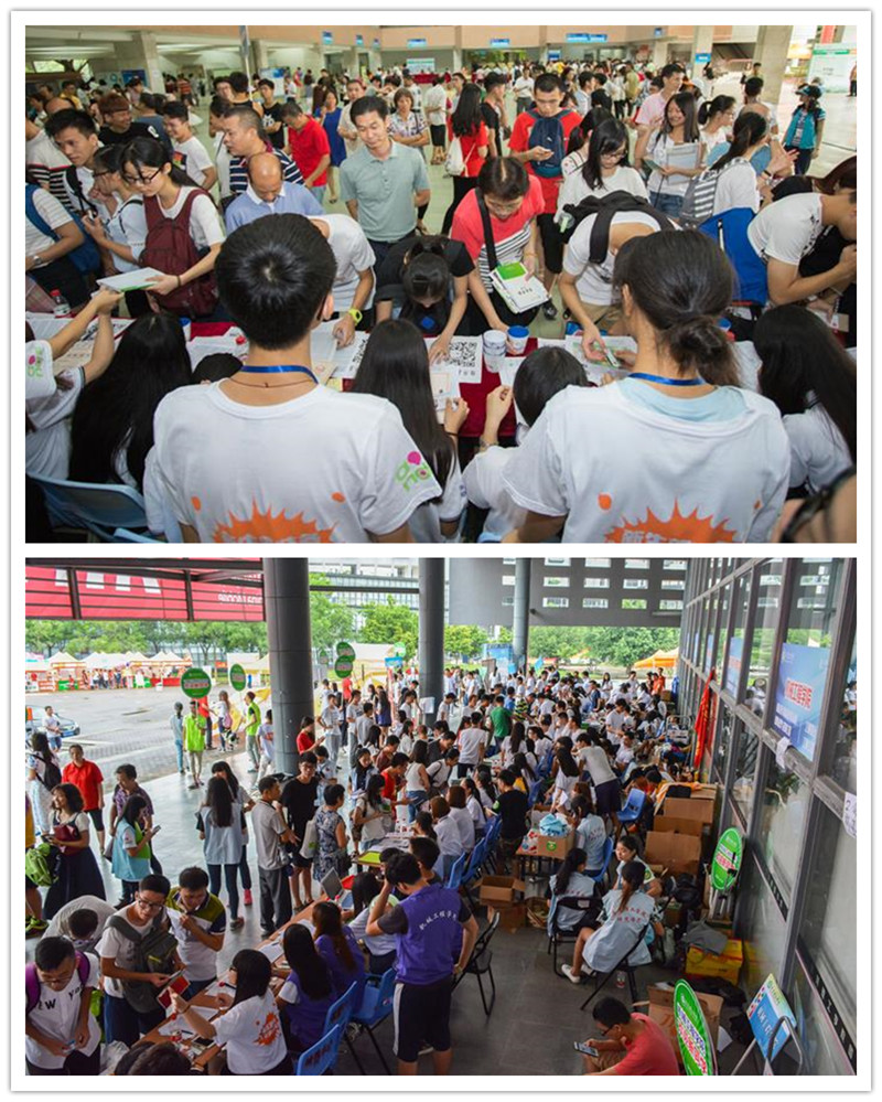 李琳校长到现场了解新生报到情况_副本