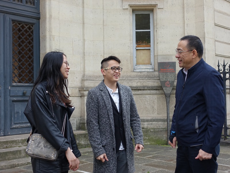 看望我校在CNAM硕士项目学习学生